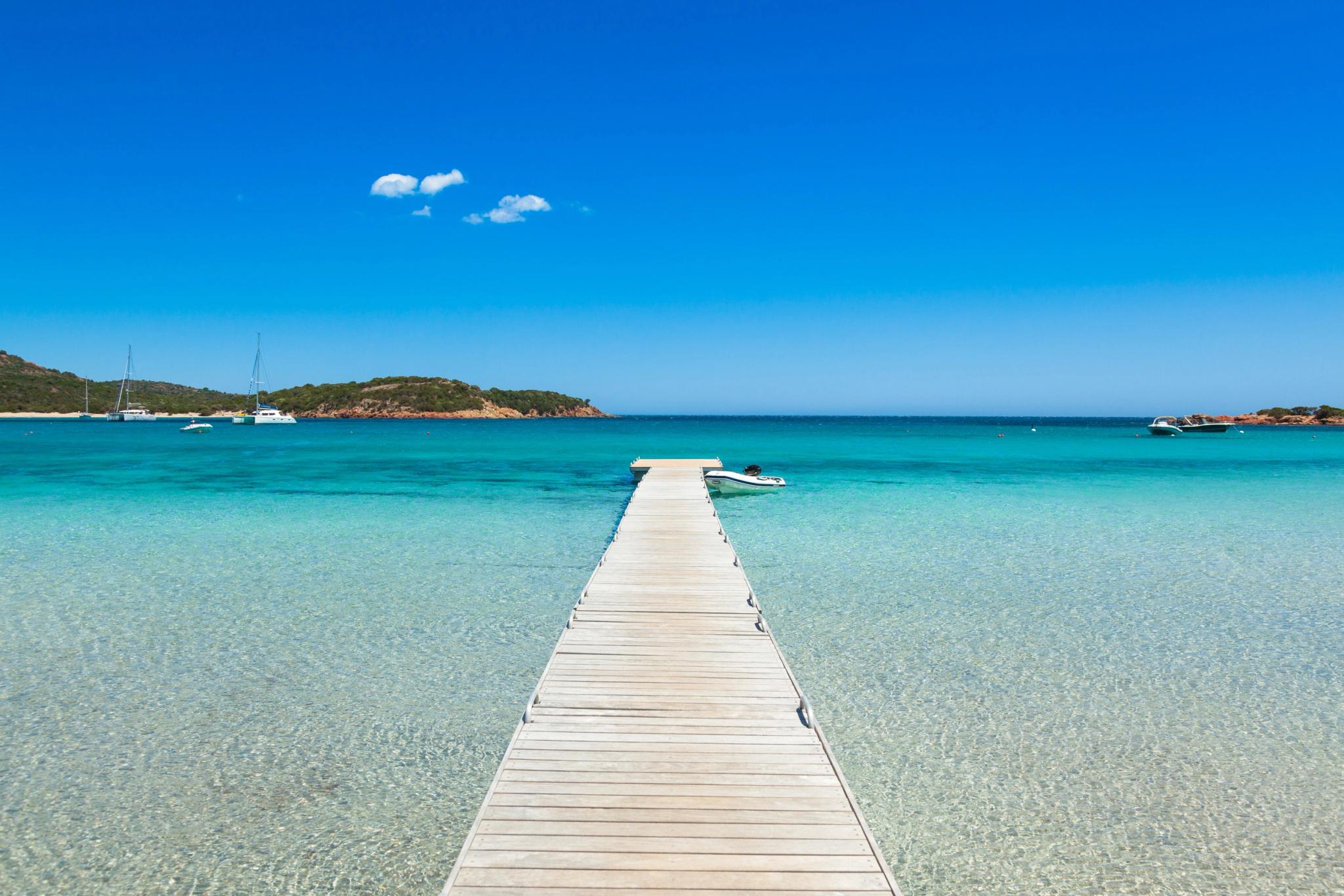 La plage de Santa Giulia en corse-du-Sud