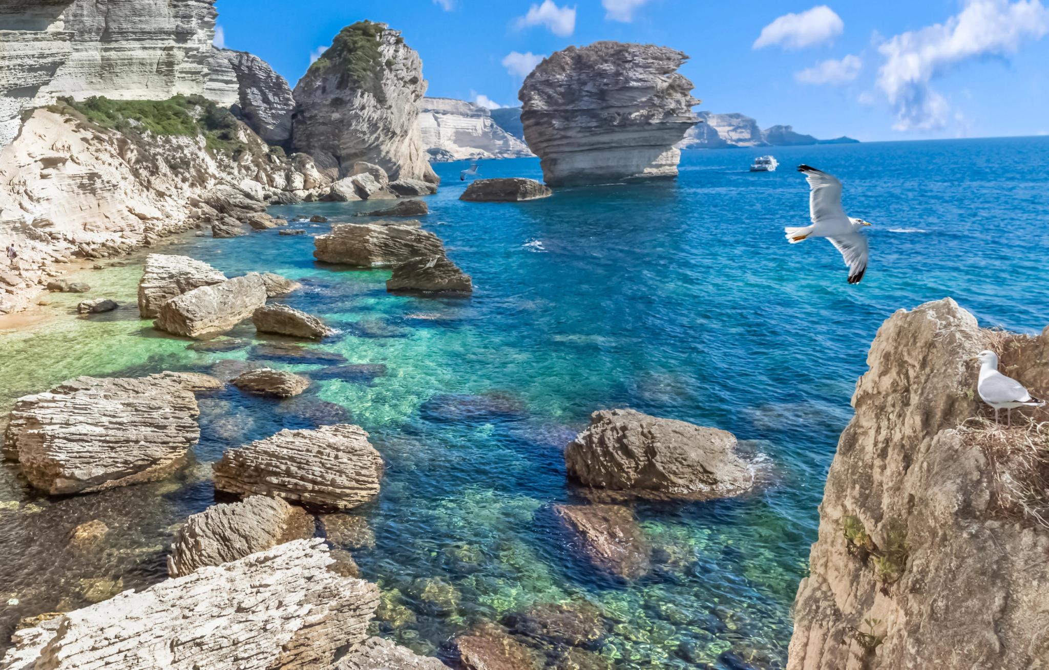 Les bouches de Bonifacio près de Porto-Vecchio