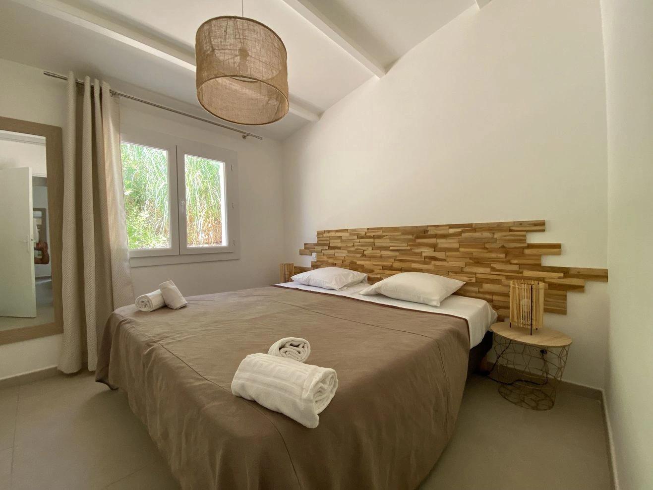 Lit douillet dans nos villas de vacances à louer à Santa Giulia